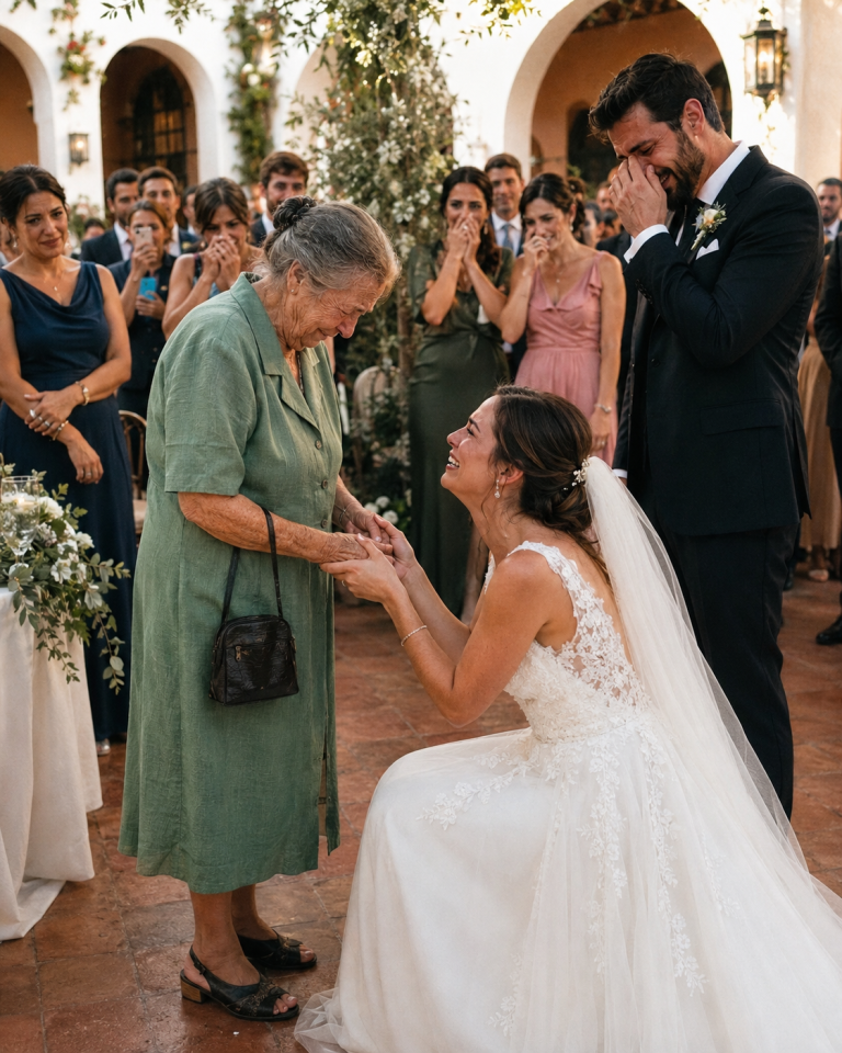 Me dio vergüenza ir a la boda de mi hijo porque mi ropa era vieja, pero cuando mi nuera vio el vestido verde que llevaba puesto, su reacción hizo llorar a todo el salón